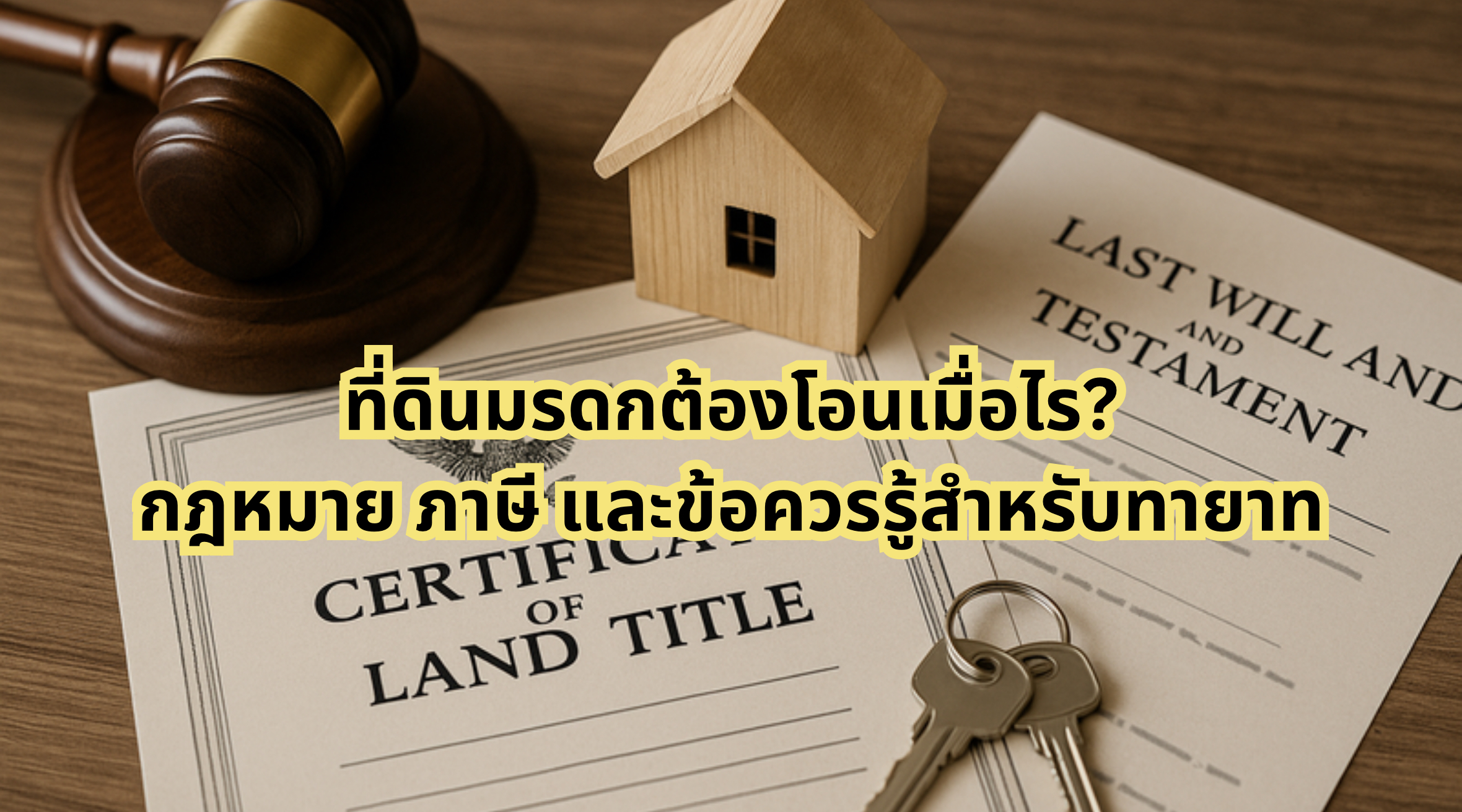 ที่ดิน มรดก ต้องโอน ภายใน กี่ ปี