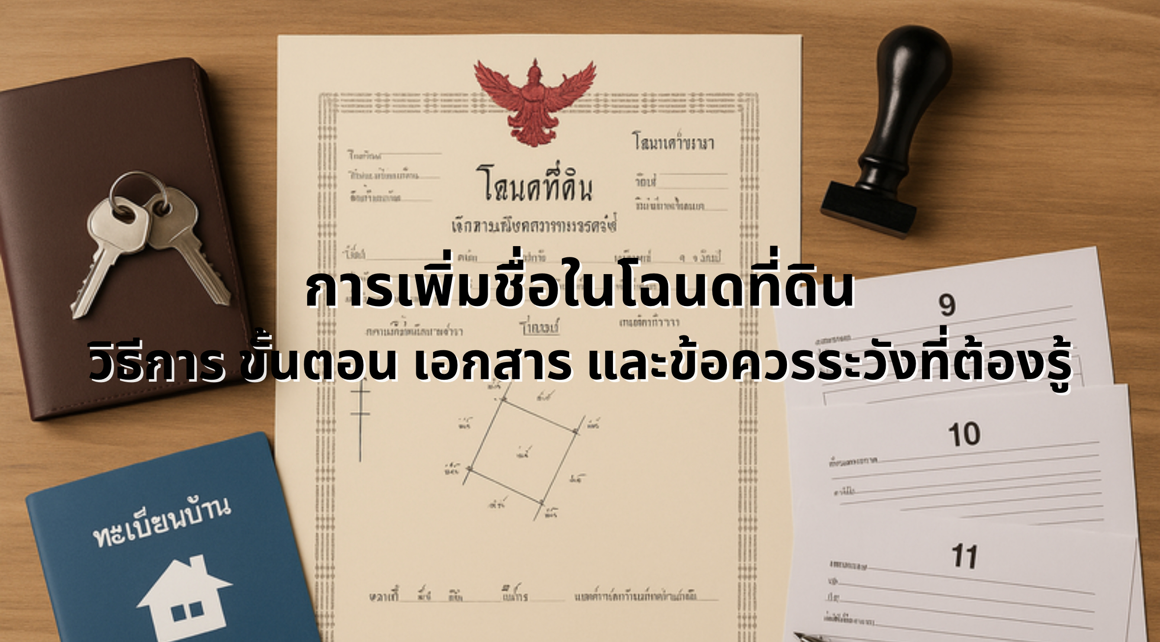 เพิ่มชื่อในโฉนดที่ดิน
