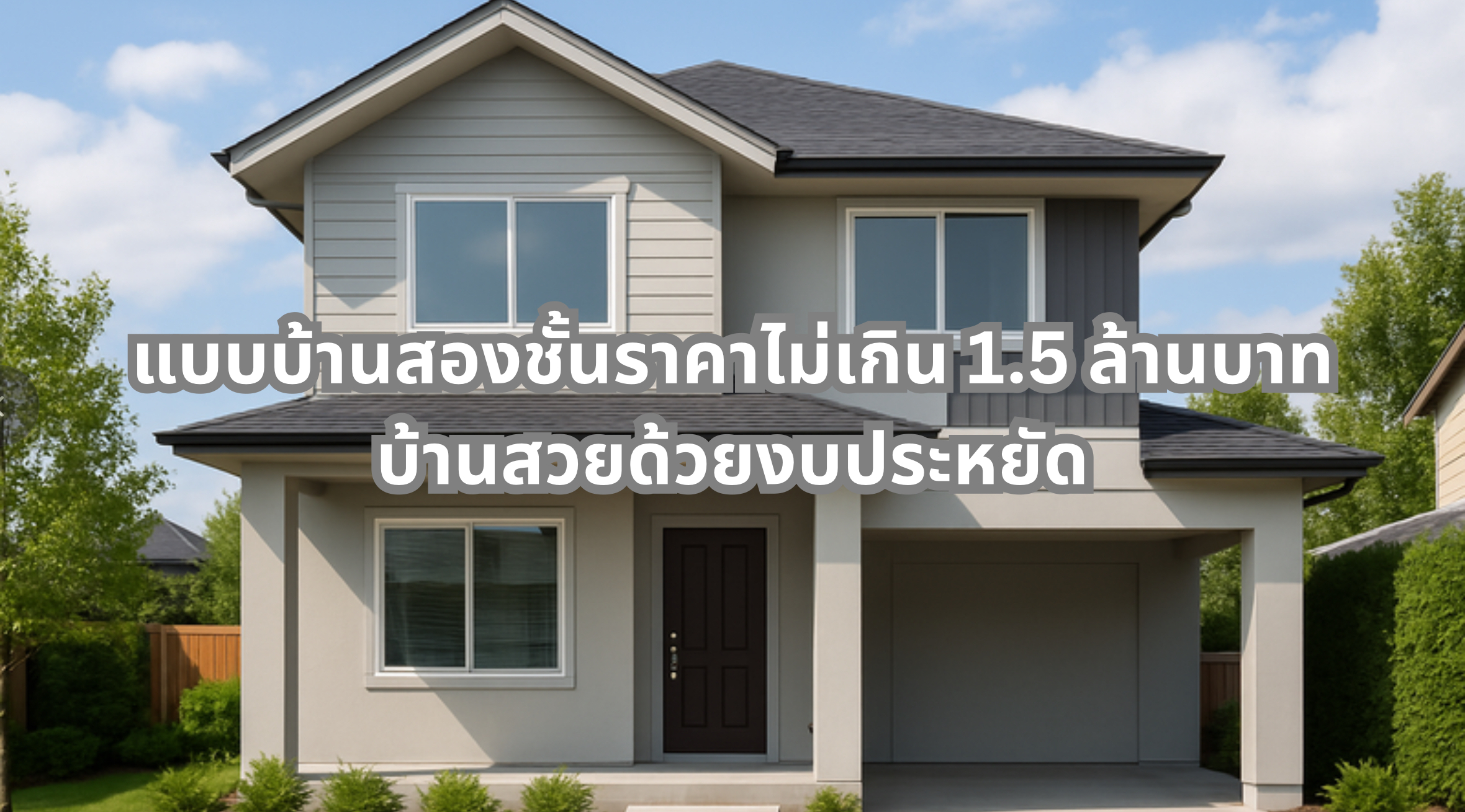 แบบบ้านสองชั้นราคาไม่เกิน 1.5 ล้าน