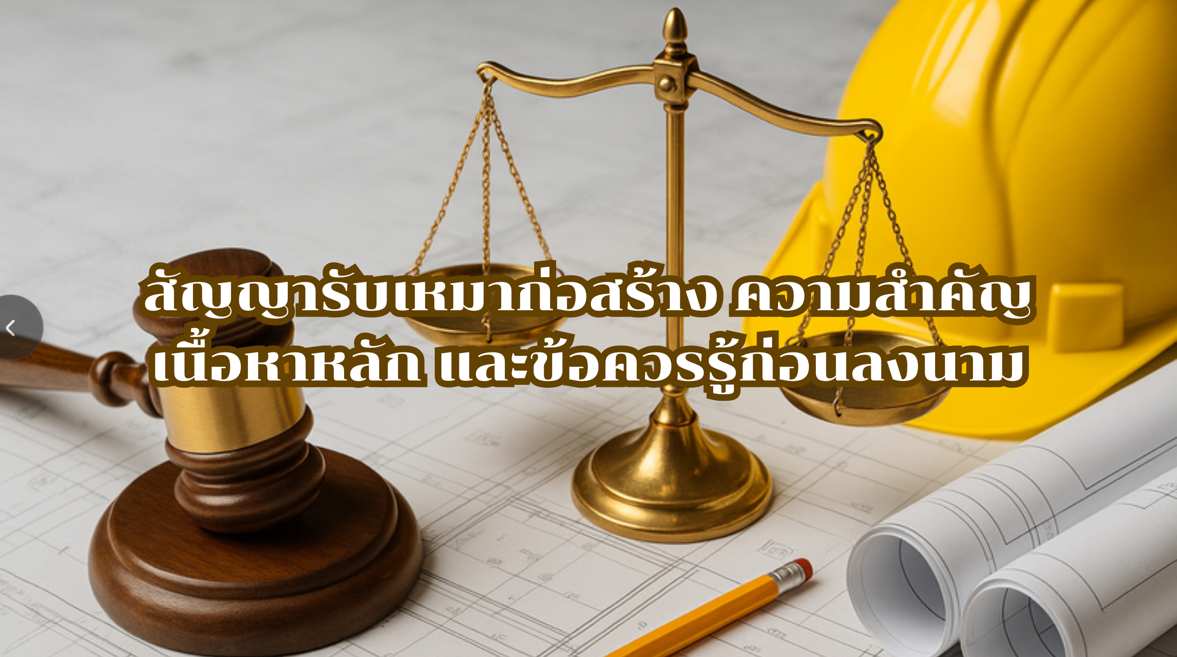 สัญญารับเหมาก่อสร้าง
