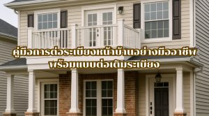 ต่อระเบียงหน้าบ้าน