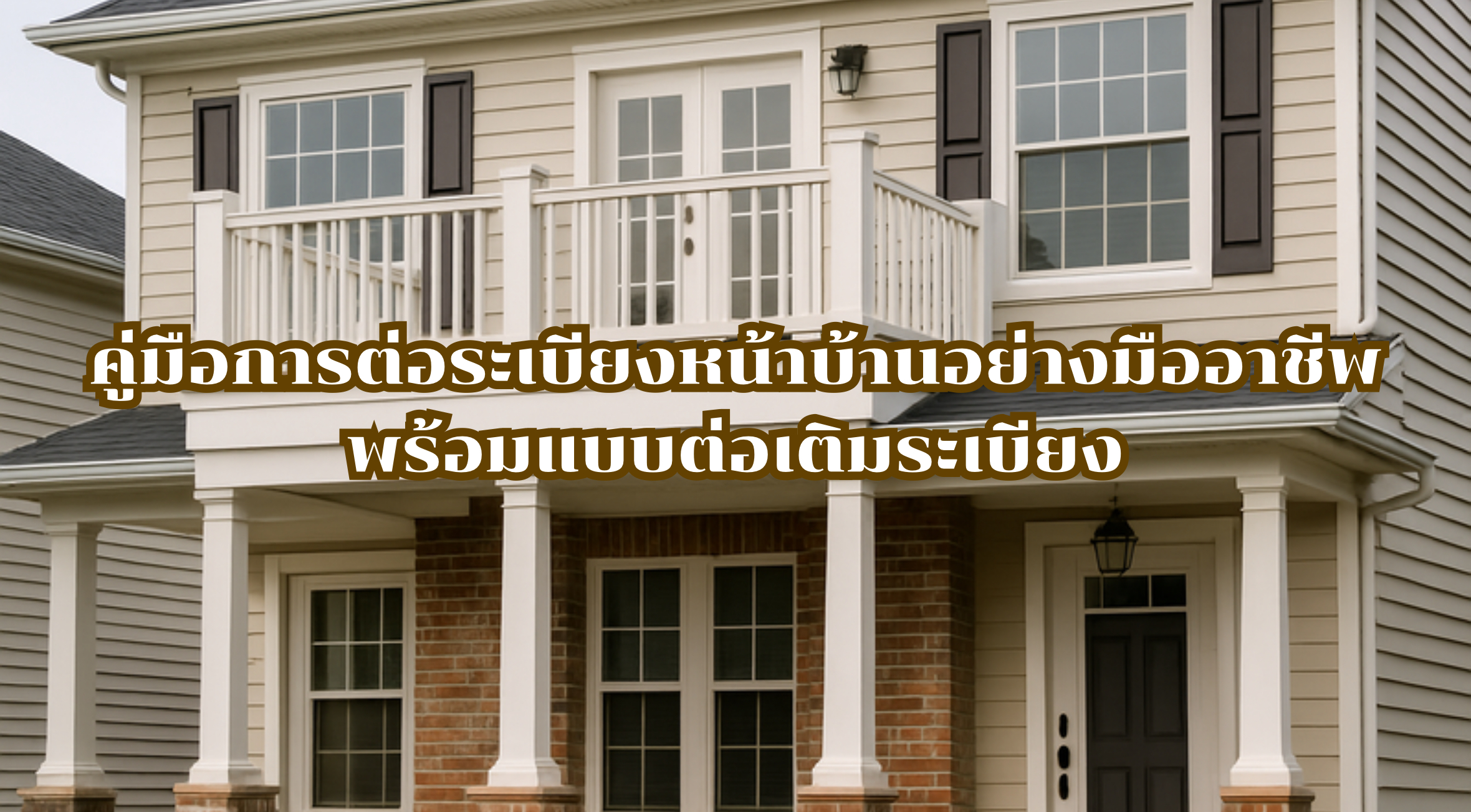 ต่อระเบียงหน้าบ้าน