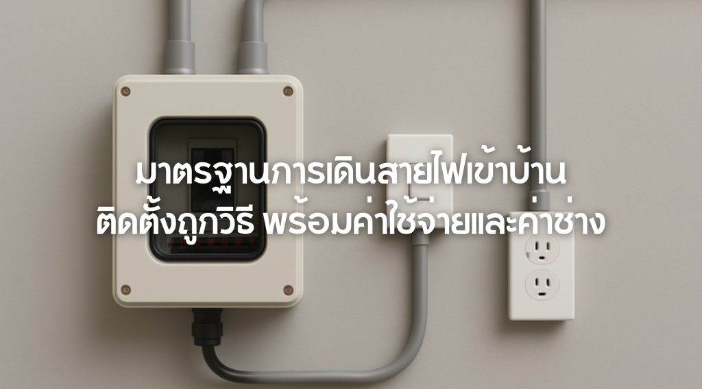 มาตรฐานการเดินสายไฟเข้าบ้าน