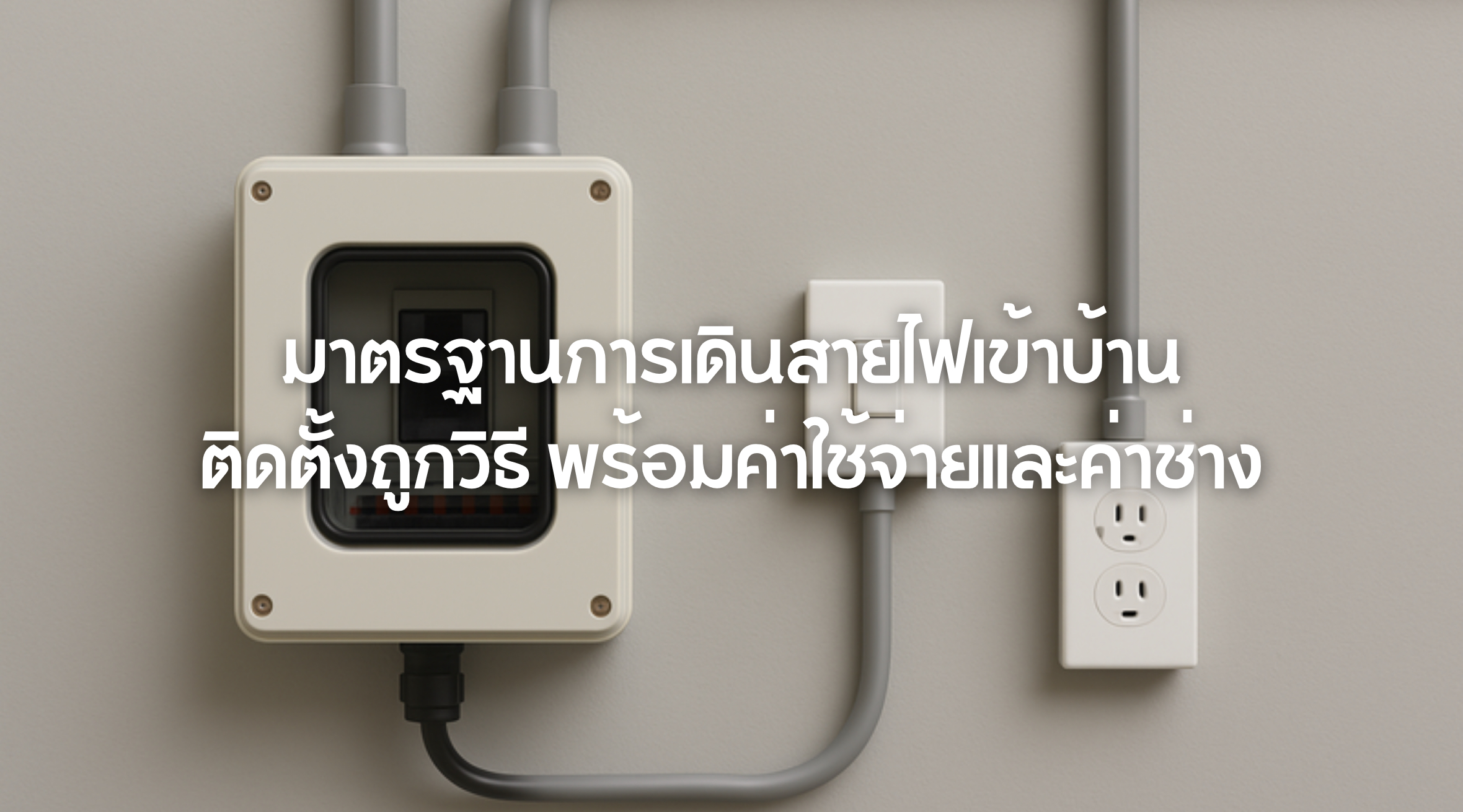 มาตรฐานการเดินสายไฟเข้าบ้าน