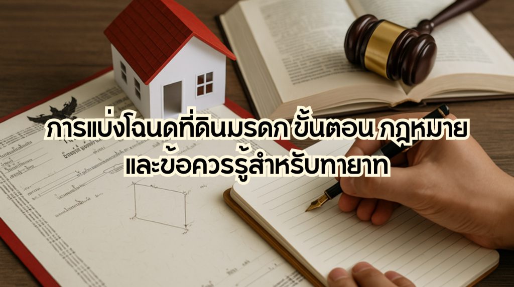 การแบ่งโฉนดที่ดินมรดก