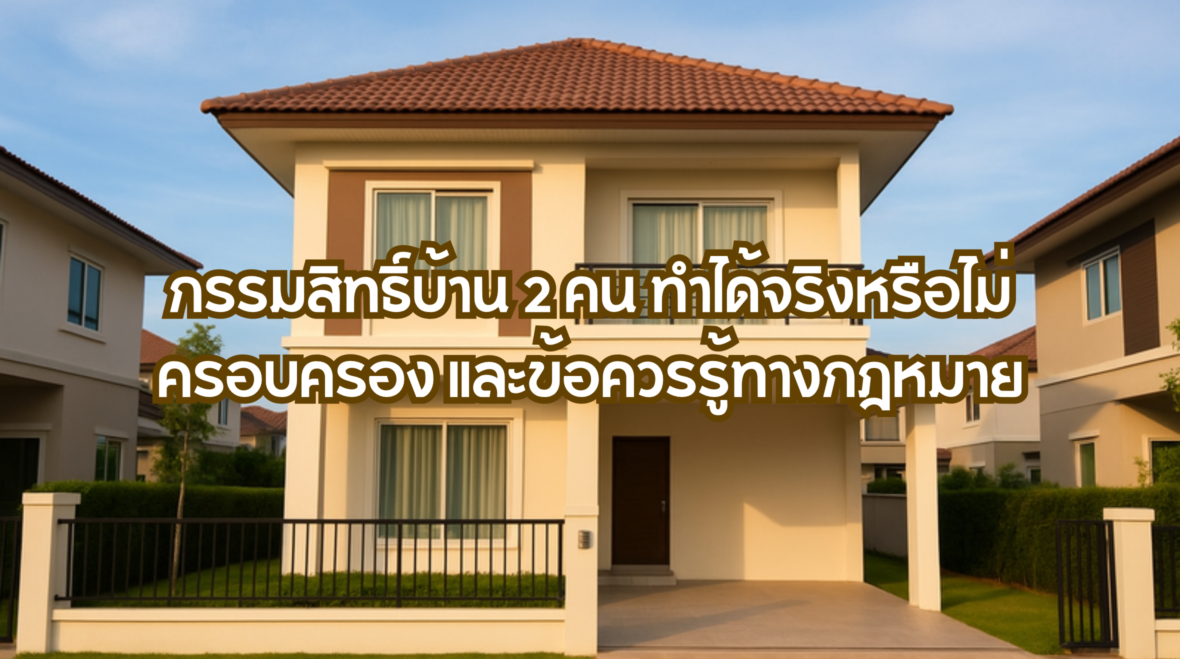 กรรมสิทธิ์บ้าน 2 คน