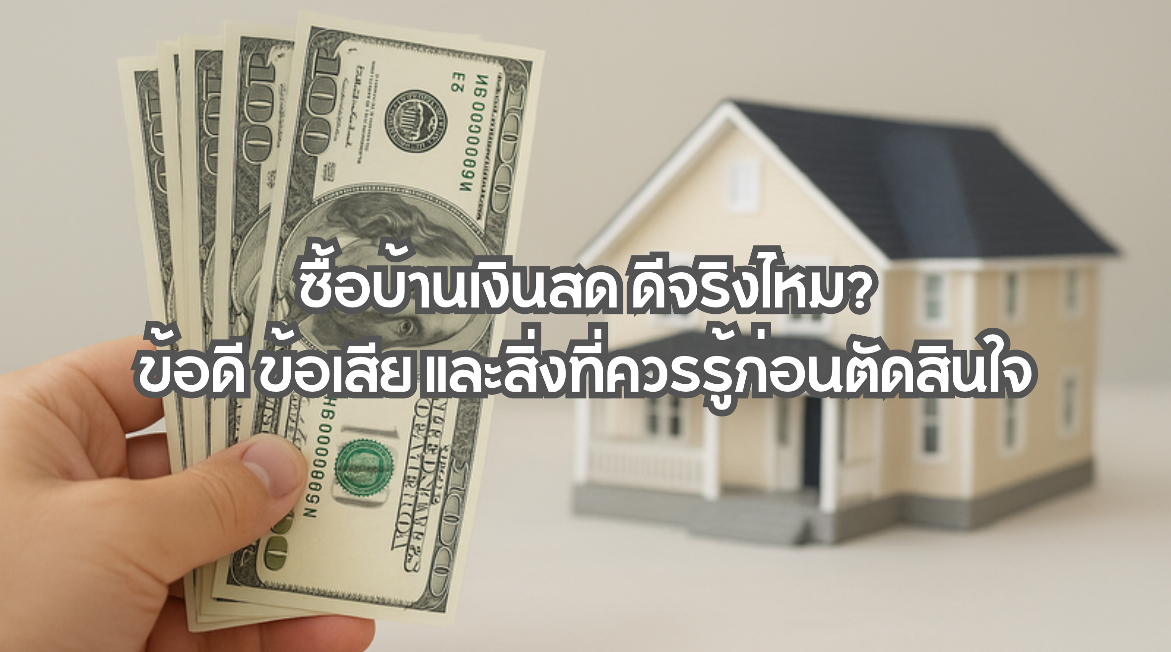 ซื้อบ้านเงินสด