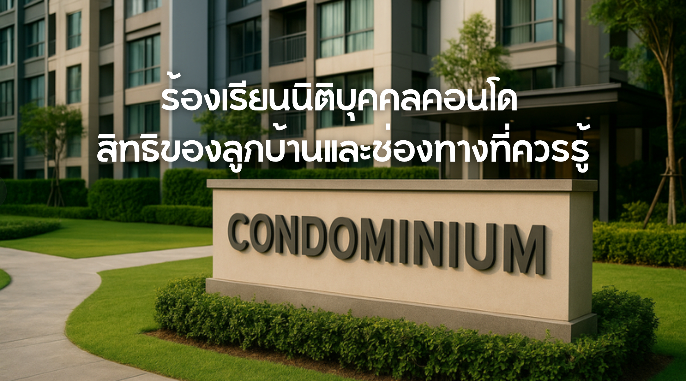 ร้องเรียนนิติบุคคลคอนโด