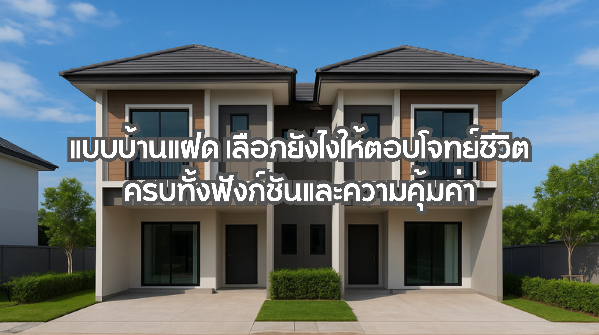 แบบบ้านแฝด