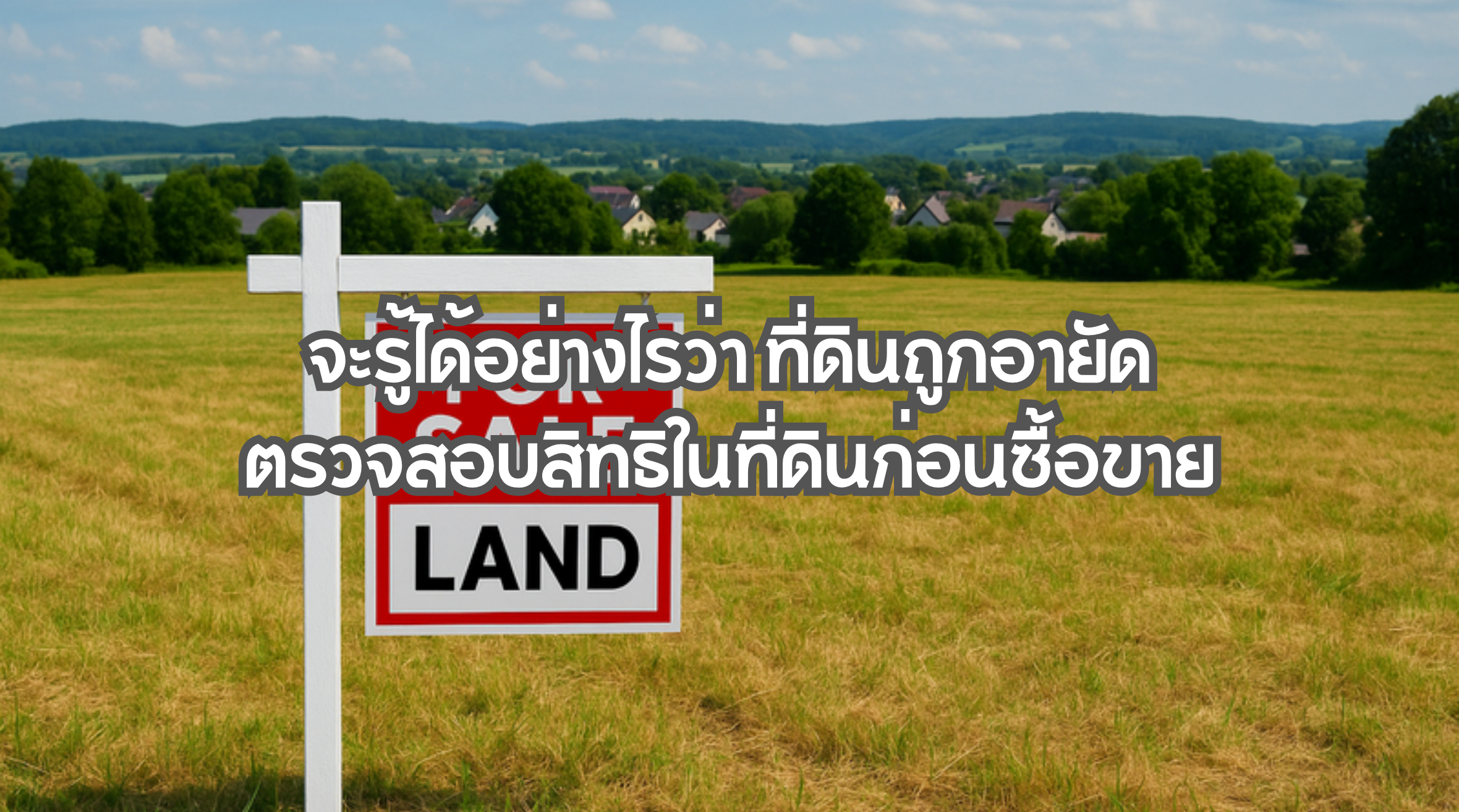 จะรู้ได้อย่างไรว่า ที่ดินถูกอายัดa