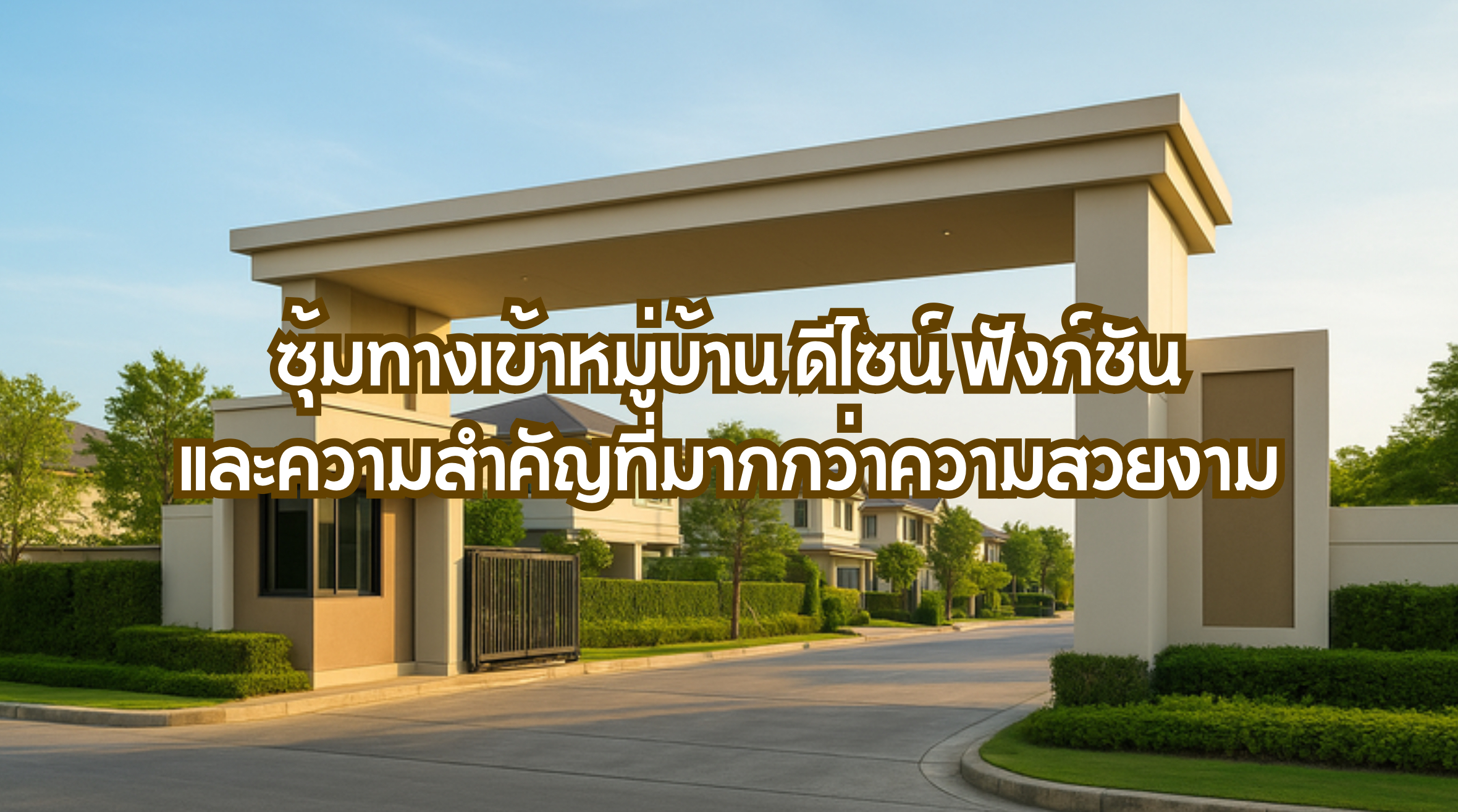 ซุ้มทางเข้าหมู่บ้าน