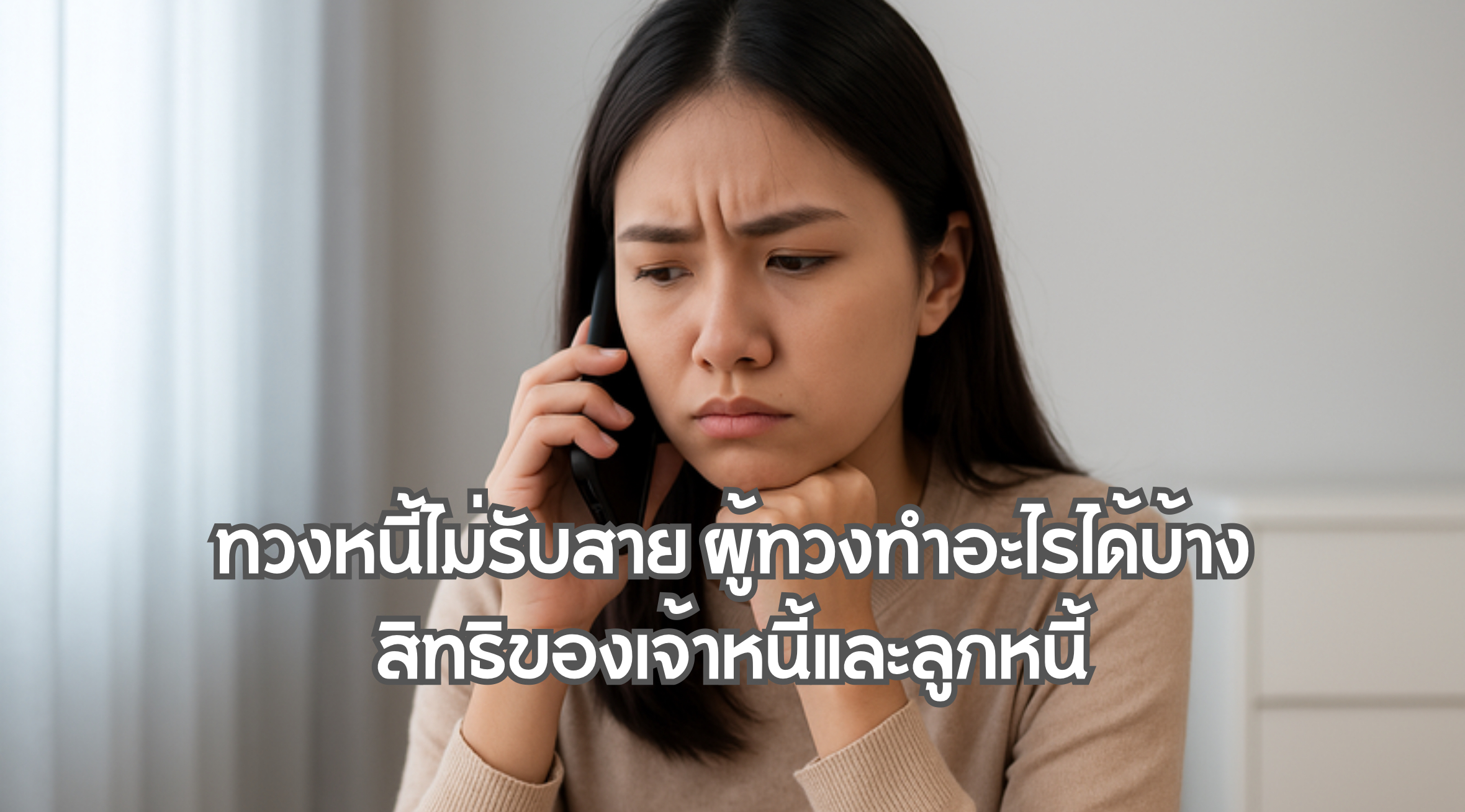 ทวงหนี้ไม่รับสาย
