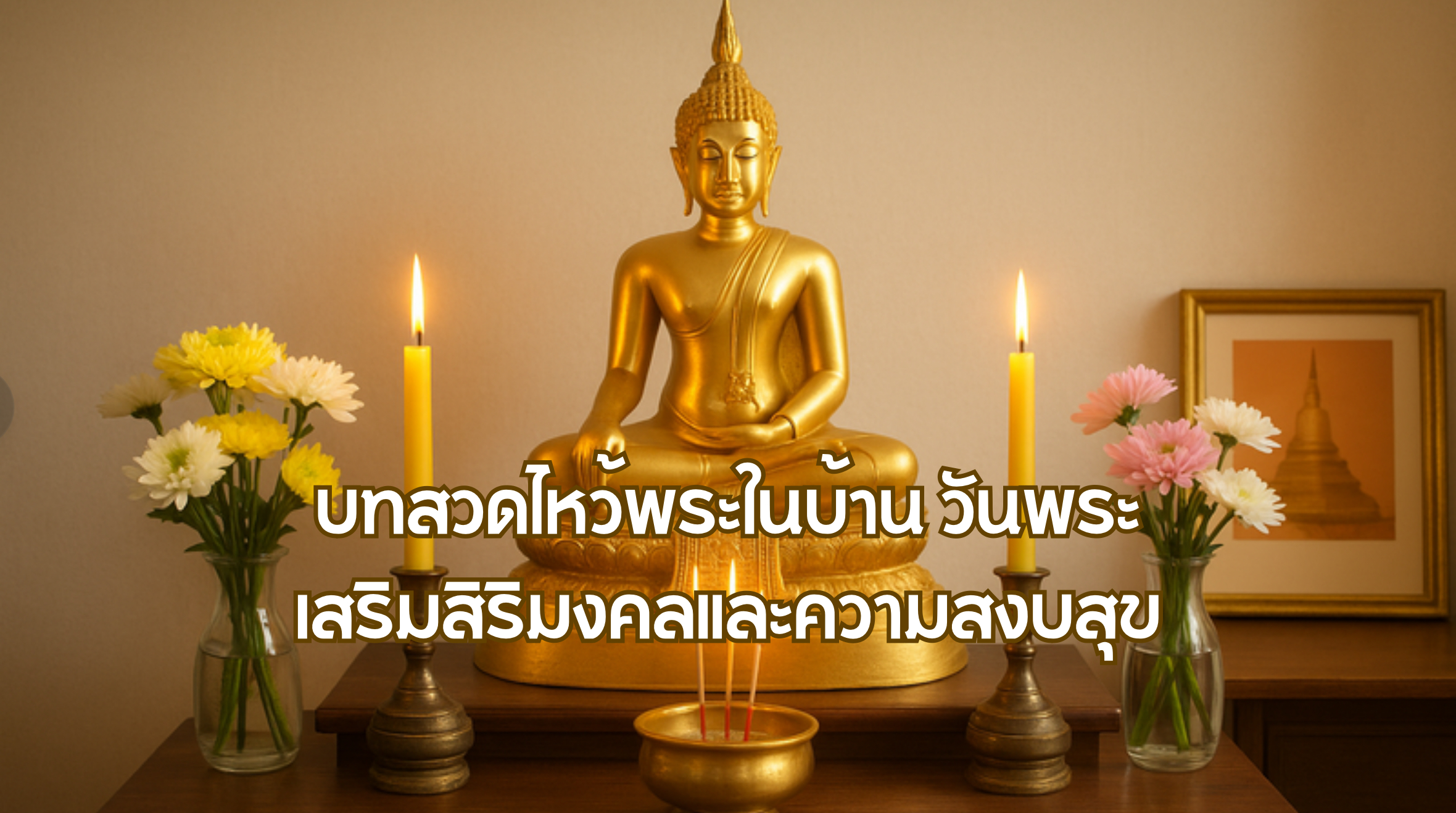 บทสวดไหว้พระในบ้าน วันพระ
