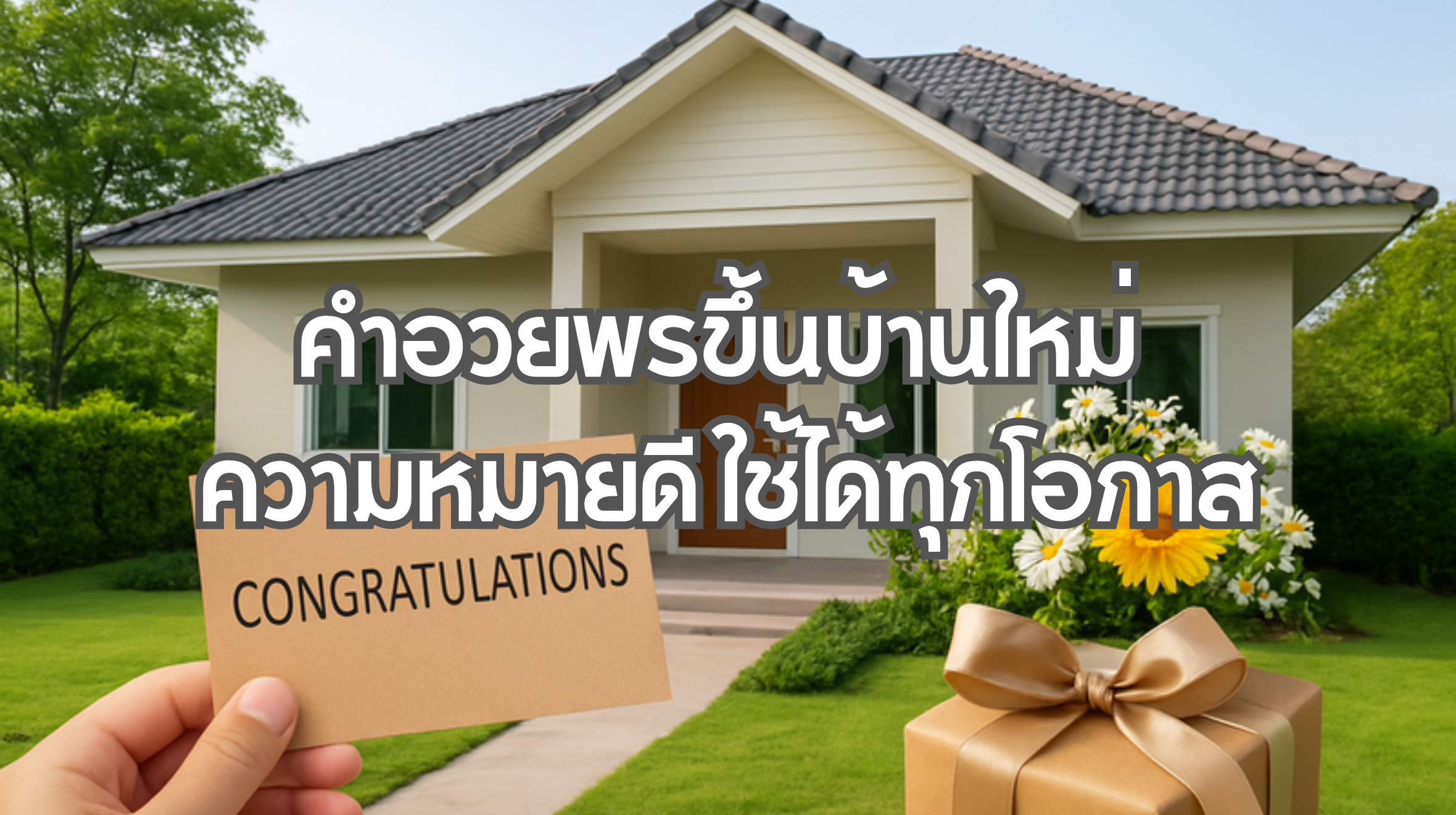 คำอวยพรขึ้นบ้านใหม่