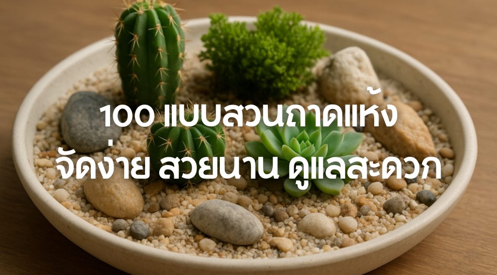 100 แบบสวนถาดแห้ง