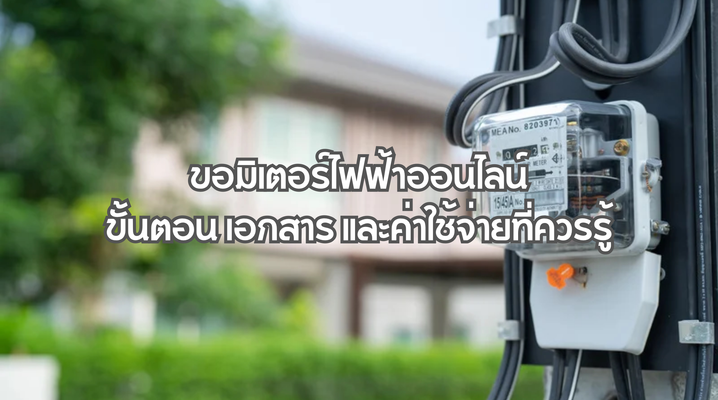 ขอมิเตอร์ไฟฟ้าออนไลน์