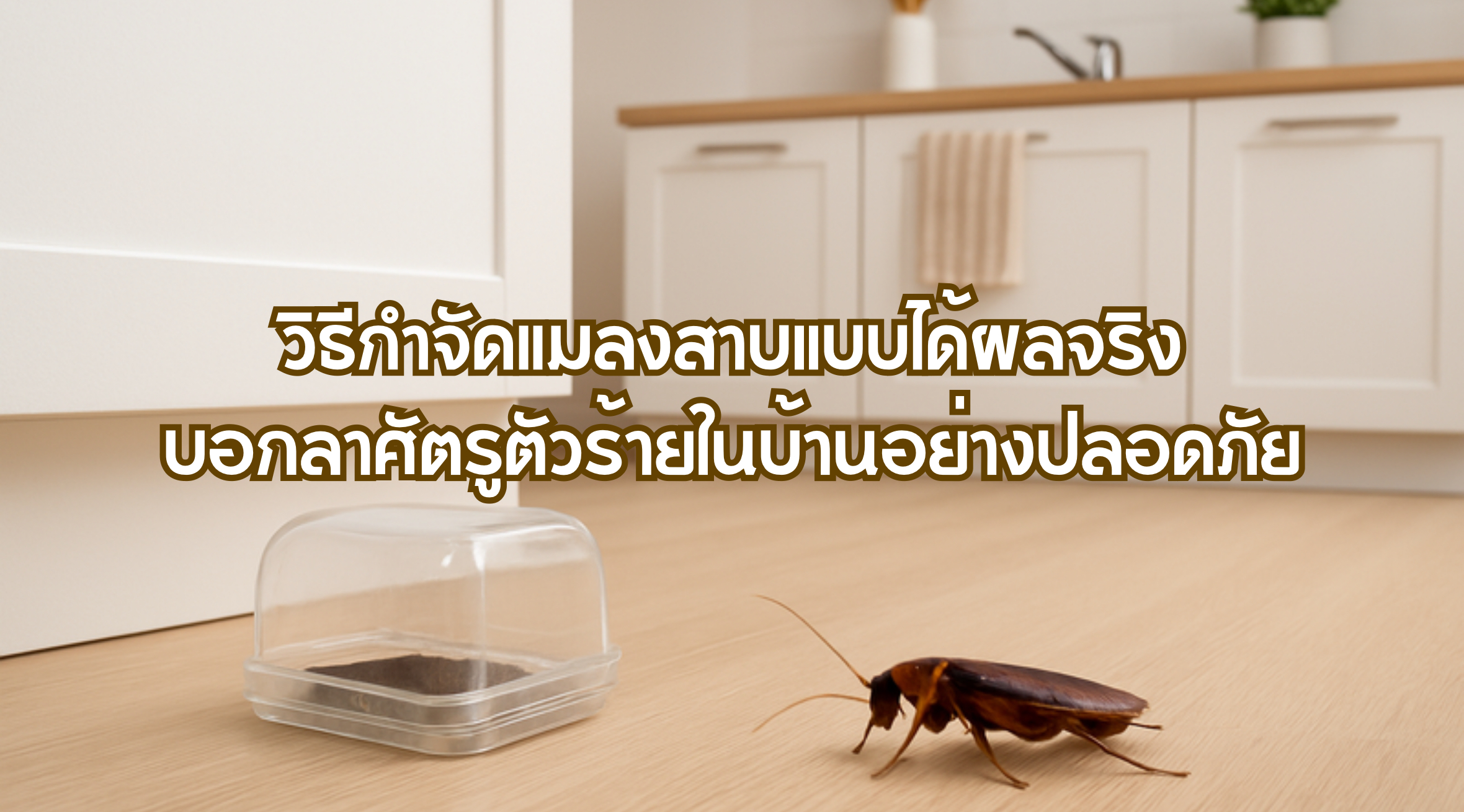 วิธีกำจัดแมลงสาบ