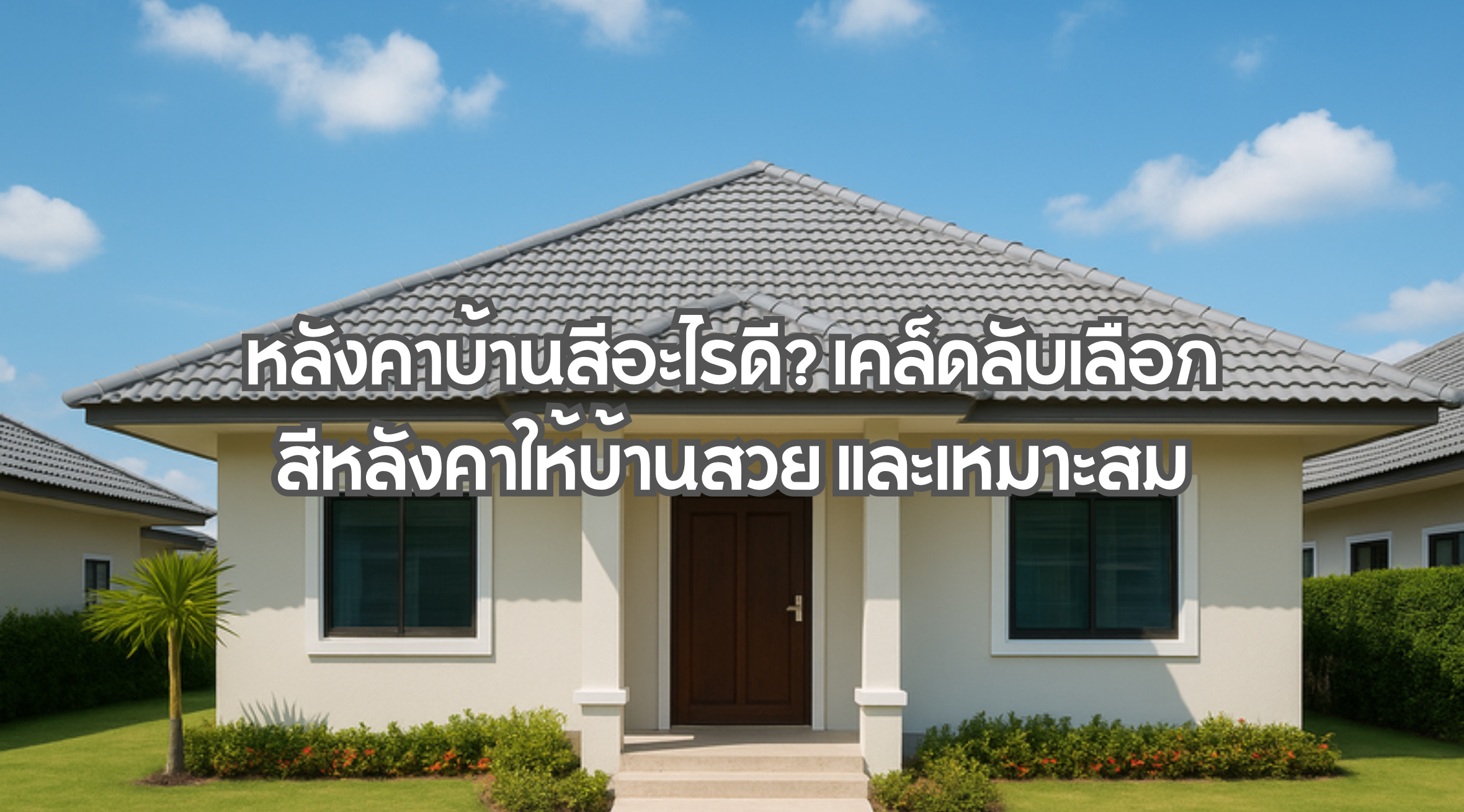 หลังคาบ้านสีอะไรดี