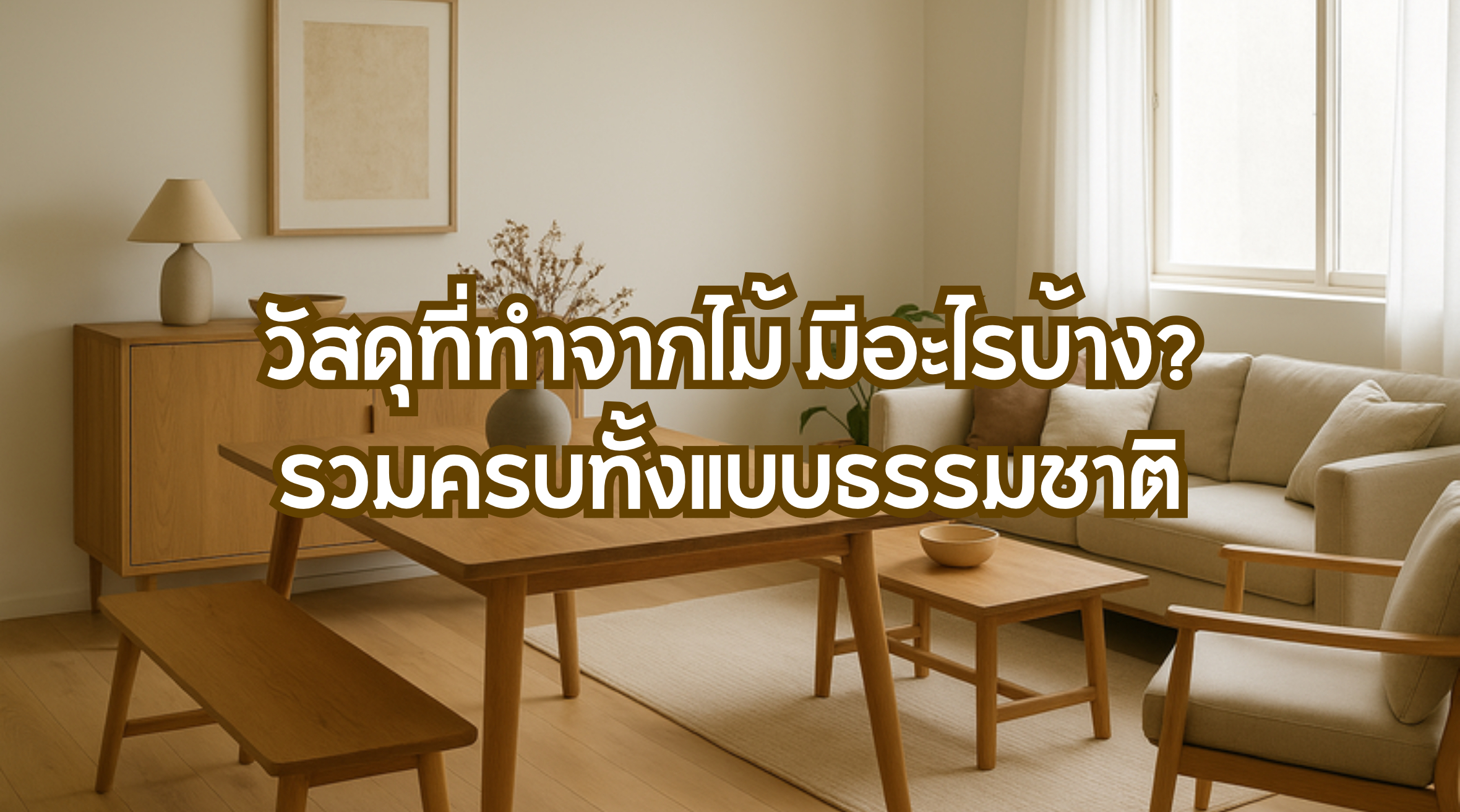 วัสดุที่ทำจากไม้ มีอะไรบ้าง