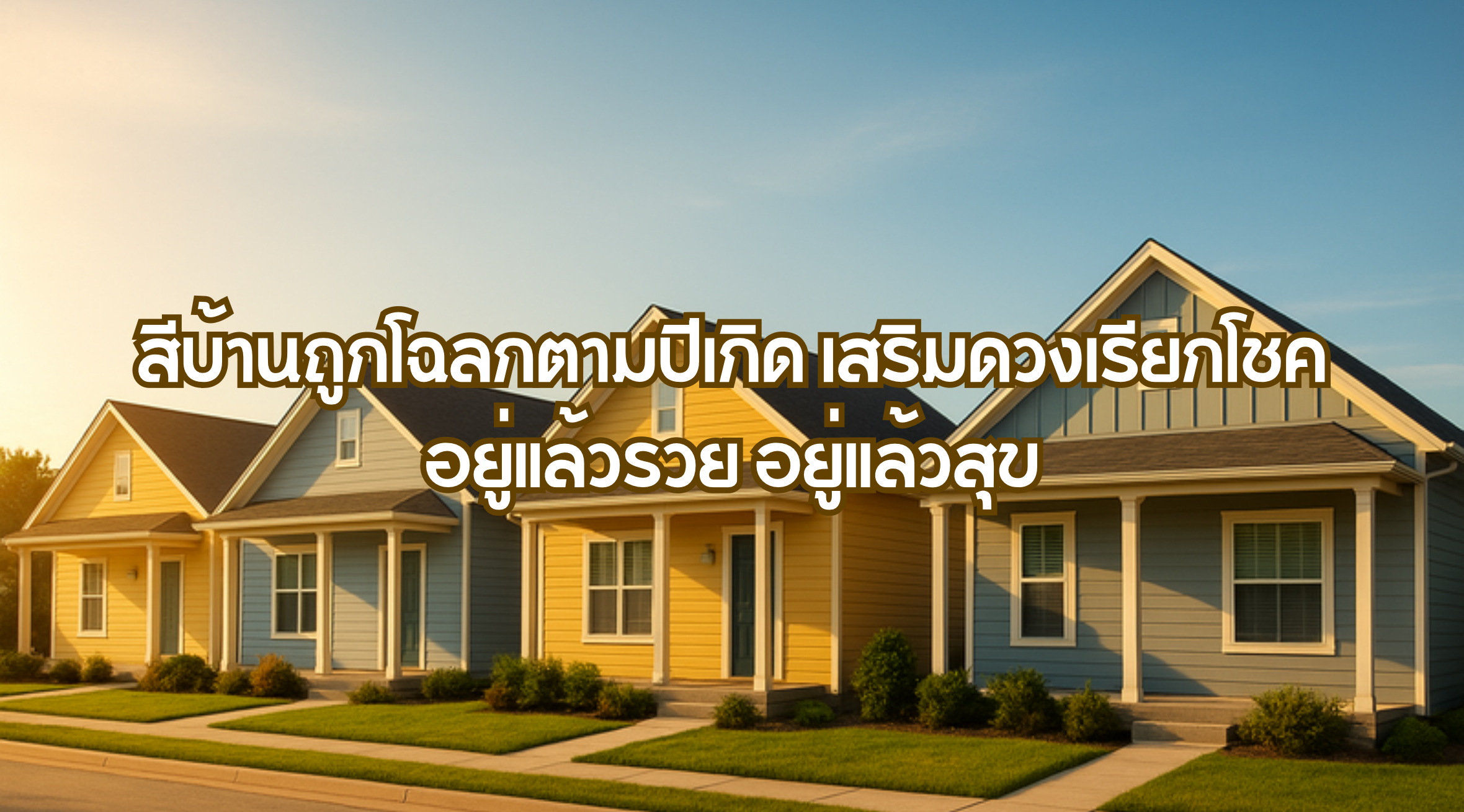 สีบ้านถูกโฉลกตามปีเกิด
