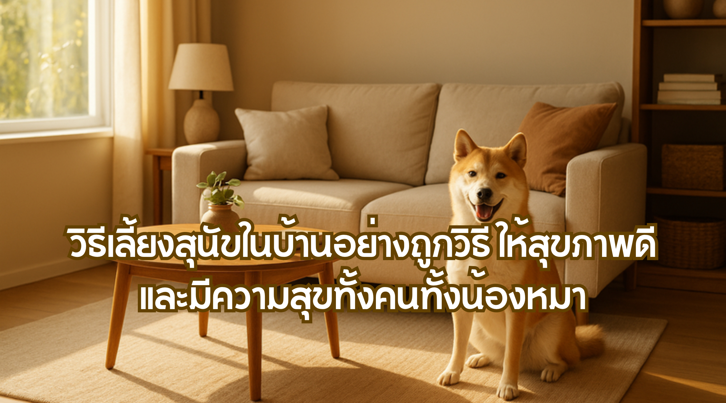 วิธีเลี้ยงสุนัขในบ้าน